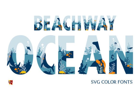 Dive Into Creativity With the Beachway Ocean Color Font