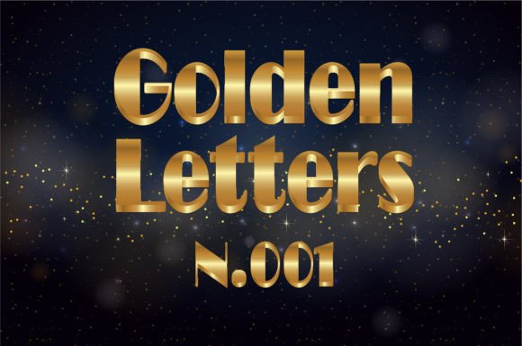 Golden Letters N.001: The Elegant Font for Stunning Designs
