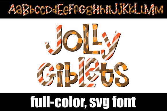 Meet Jolly Giblets: The Colorful Font for Festive Designs