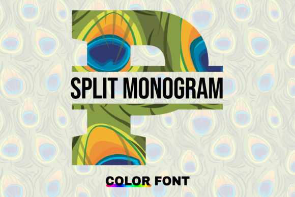 Peacock Split: A Colorful Font for Creative Branding