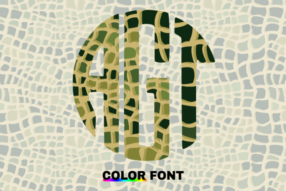 Playful Branding with the Alligator Circle Monogram Font