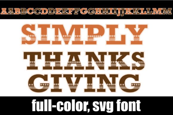 Simply Thanksgiving: A Color Font for Festive Design