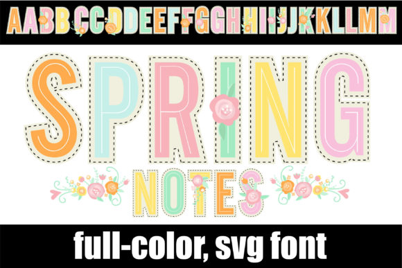 Spring Notes: A Fresh Take on Colorful Sans Serif Design