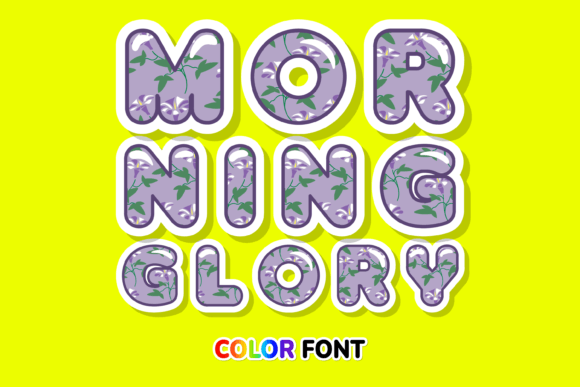 The Organic Allure of Morning Glory: A Color Font for Modern Makers