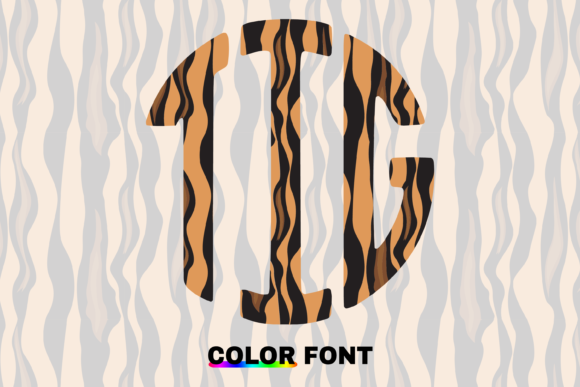 Tiger Circle: A Playful Monogram Font for Creative Projects