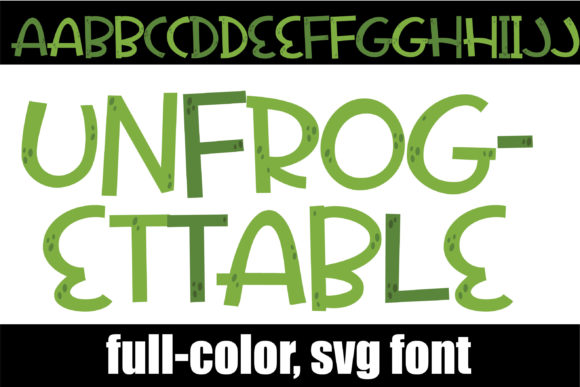 Unfrogettable: A Color Font That Brings Quirky Charm to Your Designs