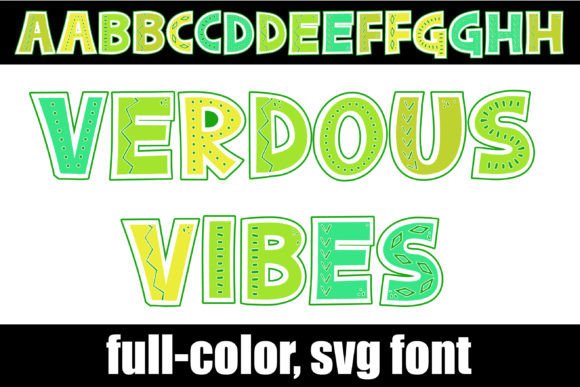 Verdous Vibes: A Playful Font for Festive and Modern Designs