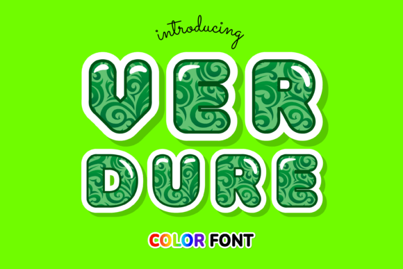 Verdure: A Botanical Color Font for Nature-Inspired Designs