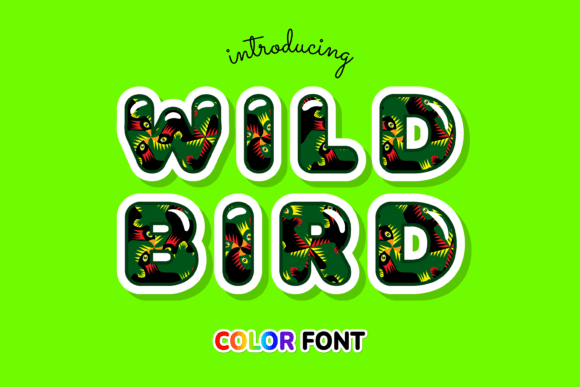 Wild Bird: A Color Font for Modern Creative Projects