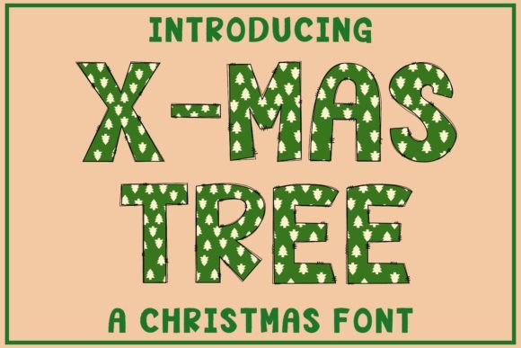 X-mas Tree: A Playful Color Font for Festive Creations